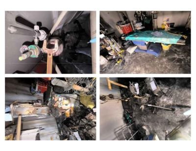 Fire Affected Stock of Content including Machines